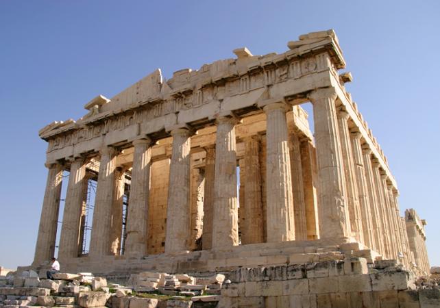 Acrópole, em Atenas, na Grécia