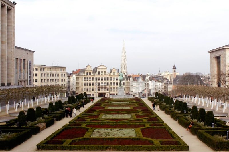 Jardin du Mont des Arts, em Bruxelas