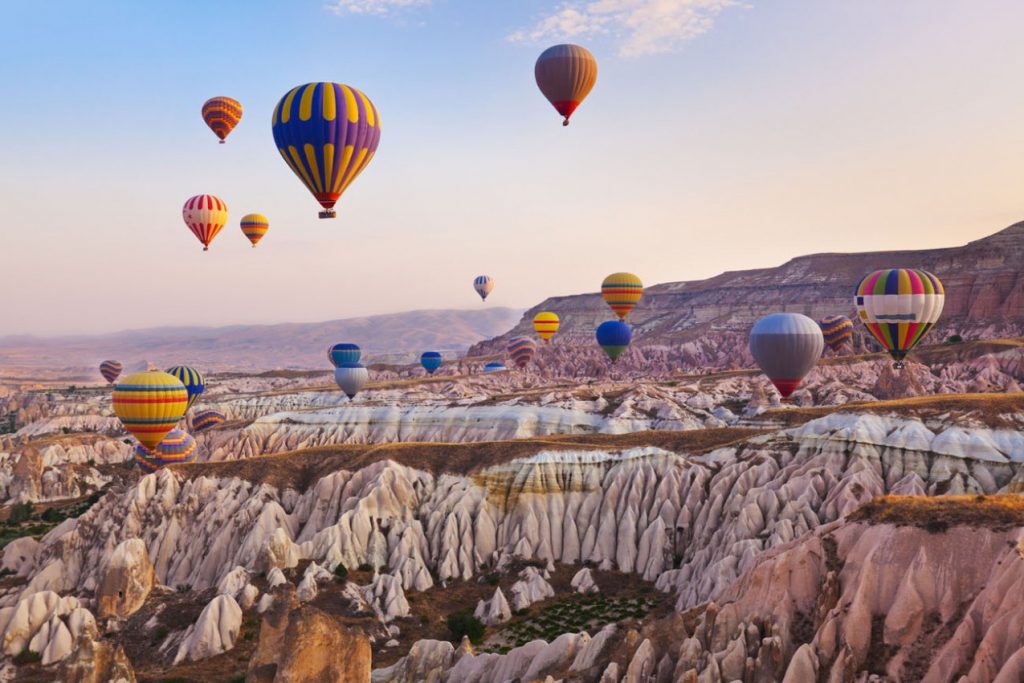 Festival de balonismo na Capadócia, na Turquia