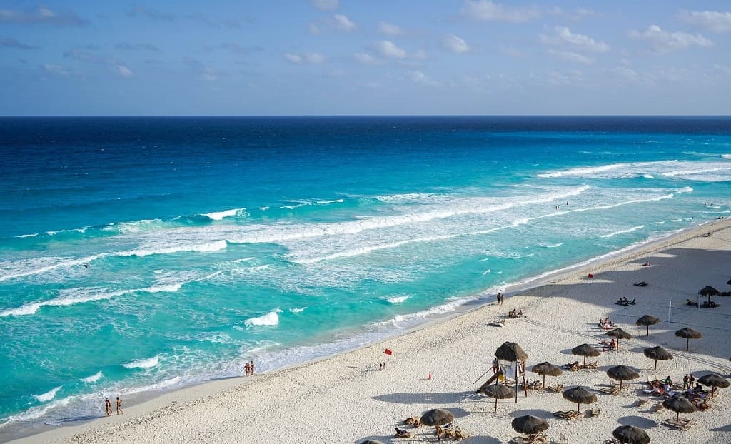 Cancun praia paradisíaca